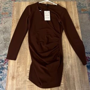 Brown mini dress, NWT, never worn